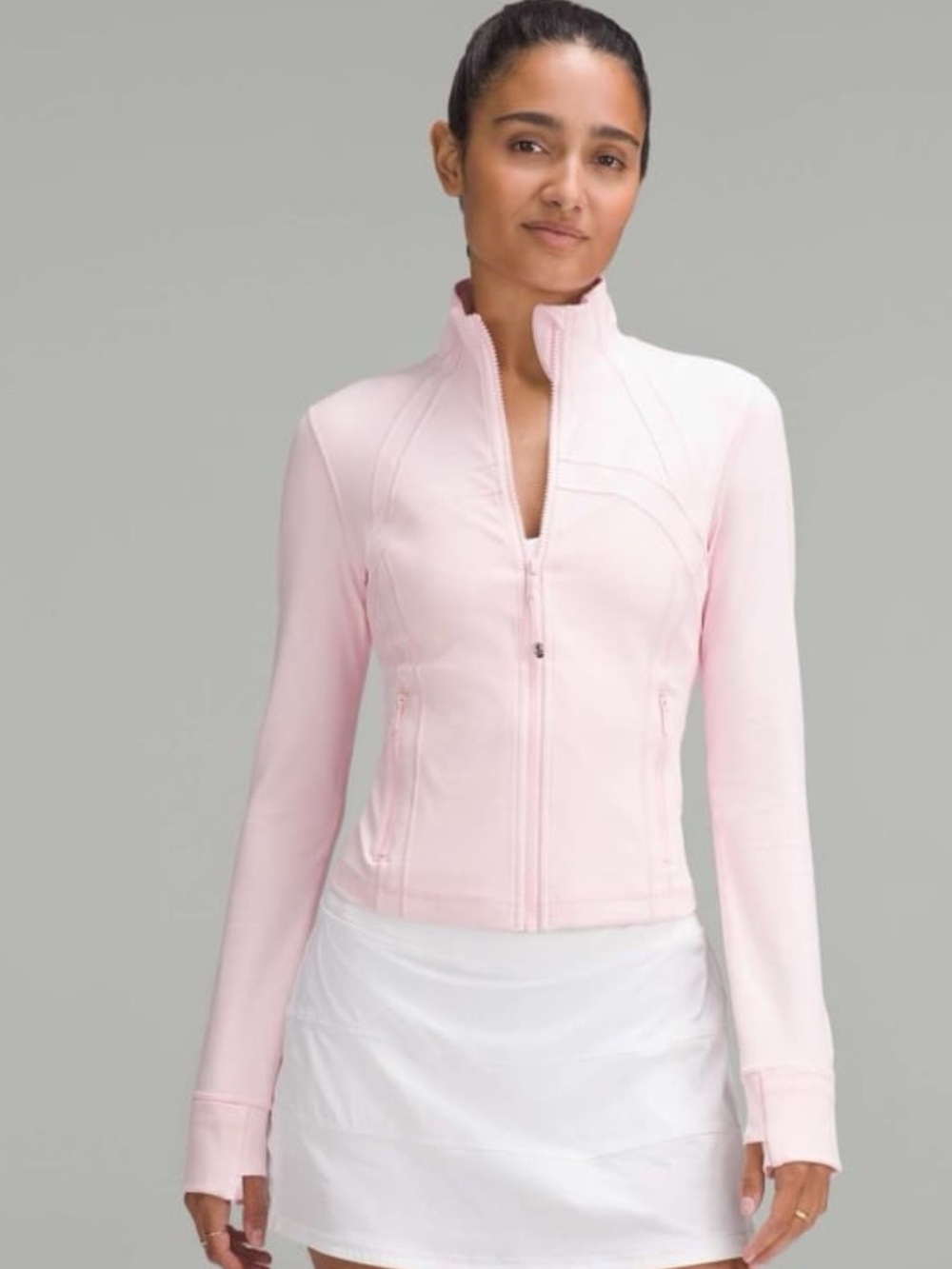 Lululemon Cropped Define Jacket. Strawberry Milkshake, size 12.